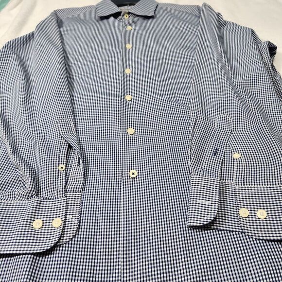 Linea Uomo Shirt For Men Size XL Color Blue Navy Long Sleeve  B5 - Picture 7 of 11